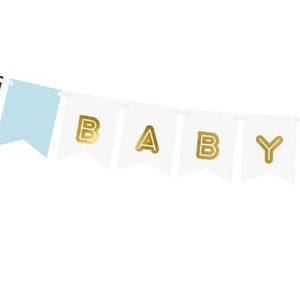 Blue Baby Boy Banner I Baby Boy Shower Decorations I My Dream Party Shop UK