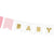 Pink and Gold Baby Girl Garland I Gender Reveal Decorations I My Dream Party Shop UK