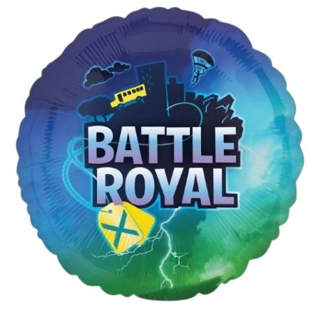 Battle Royal Foil Gamer Balloon Helium Inflated Ruislip I My Dream Party Shop