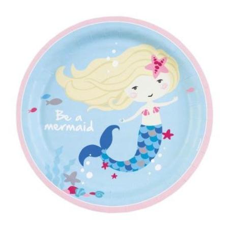 Be a Mermaid Plates I Mermaid Party Supplies I My Dream Party Shop UK