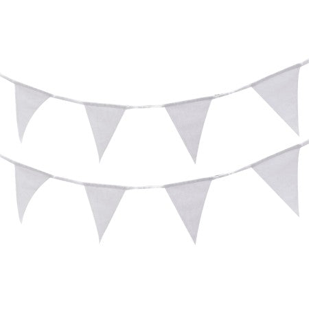 White Material Bunting Ginger Ray I White Party Decorations I My Dream Party Shop