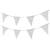 White Material Bunting Ginger Ray I White Party Decorations I My Dream Party Shop