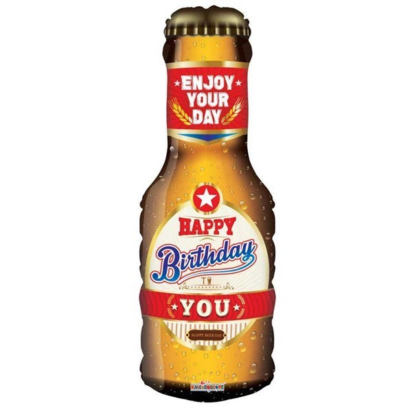 Happy Birthday Beer Bottle Supershape I Fun Foil Balloons I My Dream Party Shop