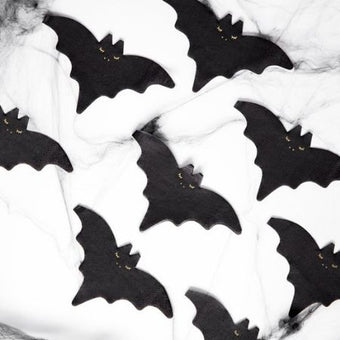 Black Bat Shaped Napkins I Halloween Party Supplies I My Dream Party Shop