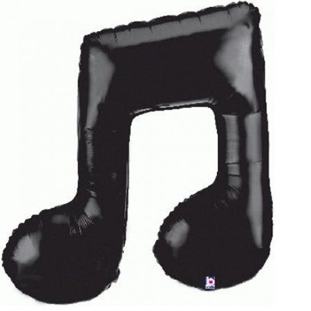 Black Double Music Note Balloon Helium Balloons Ruislip I My Dream Party Shop