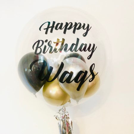 Personalised Bubble Balloon and Matching Balloon Bouquet I Collection Ruislip I My Dream Party Shop