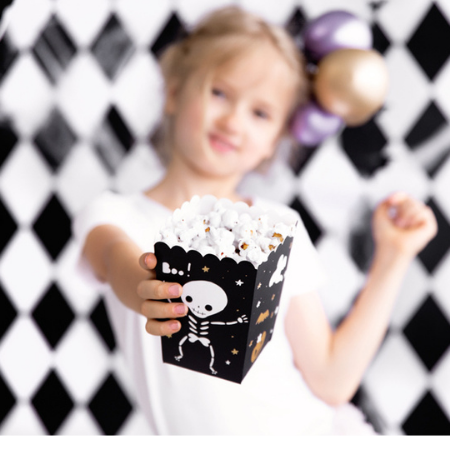 Black and Gold Halloween Popcorn Boxes I Halloween Party Tableware I My Dream Party Shop