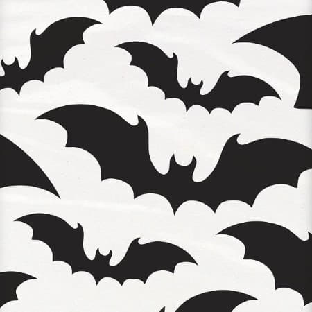 Black and White Bats Tablecover I Modern Halloween Party Tableware I My Dream Party Shop UK