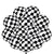 Black and White Checkerboard Balloon I Monochrome Party Supplies I My Dream Party Shop UK