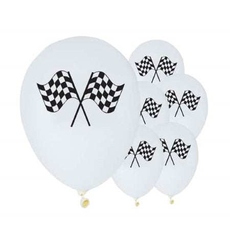 Checkered Formula One Balloons I Formula One Party Supplies I My Dream Party Shop UK