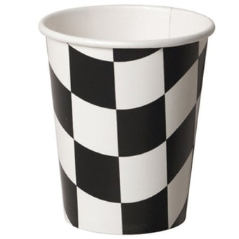 Black and White Chequered Cups I Formula One Party I My Dream Party Shop