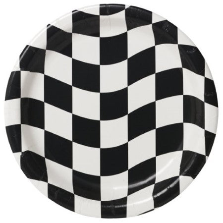 Formula One Checkered Plates I Racing Car Party Supplies I My Dream Party Shop UK