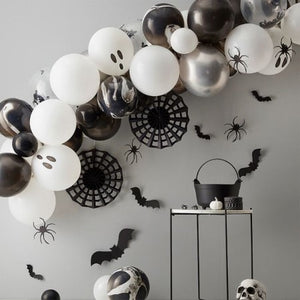 Black and White Halloween Balloon Garland Kit I Halloween Party Supplies I My Dream Party Shop