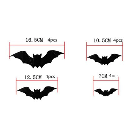 Black Bat Wall Decorations I Modern Halloween Party Decorations I My Dream Party Shop I UK