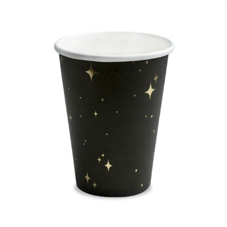 Black Cups with Gold Stars I Black and Gold Party Decorations I My Dream Party Shop UK