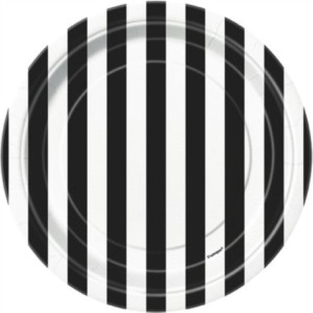 Black and White Striped Plates I Pretty Party Tableware I My Dream Party Shop I UK