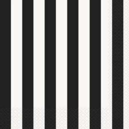 Black and White Striped Napkins I Black and White Party Supplies I My Dream Party Shop I UK