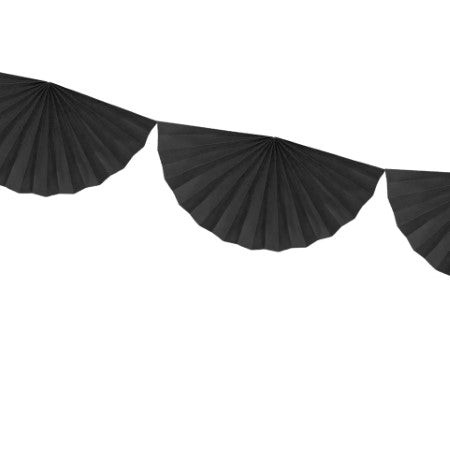 Black Fan Garland I Garlands and Bunting I My Dream Party Shop I UK
