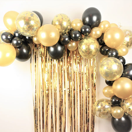 White Gold Balloon Garland Arch Kit Happy Birthday Party Decoration