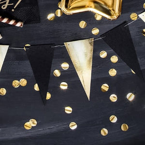 Mini Black and Gold Bunting I Garlands and Bunting I My Dream Party Shop I UK
