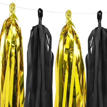 Black and Gold Tassel Garland I Gold Party Supplies I My Dream Party Shop I UK