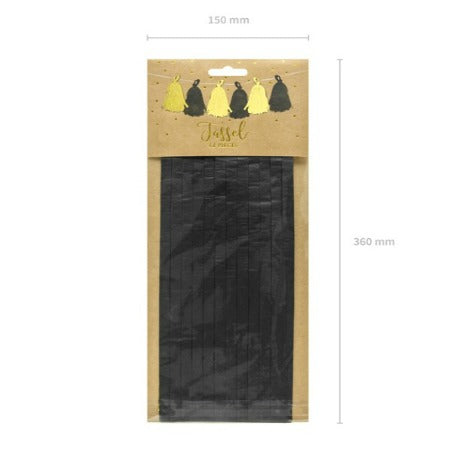 Black and Gold Tassel Garland I Modern Party Decorations I My Dream Party Shop I UK