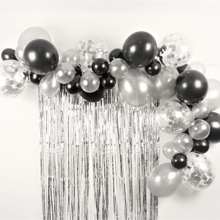 Black and Silver Balloon Garland Kit I Balloon Garlands I My Dream Party Shop I UK