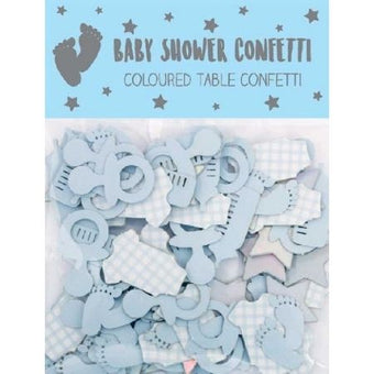 Blue Baby Shower Confetti I Modern Baby Shower Decorations I My Dream Party Shop UK
