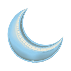 Blue Crescent Moon Helium Balloon I Baby Shower Balloons I My Dream Party Shop