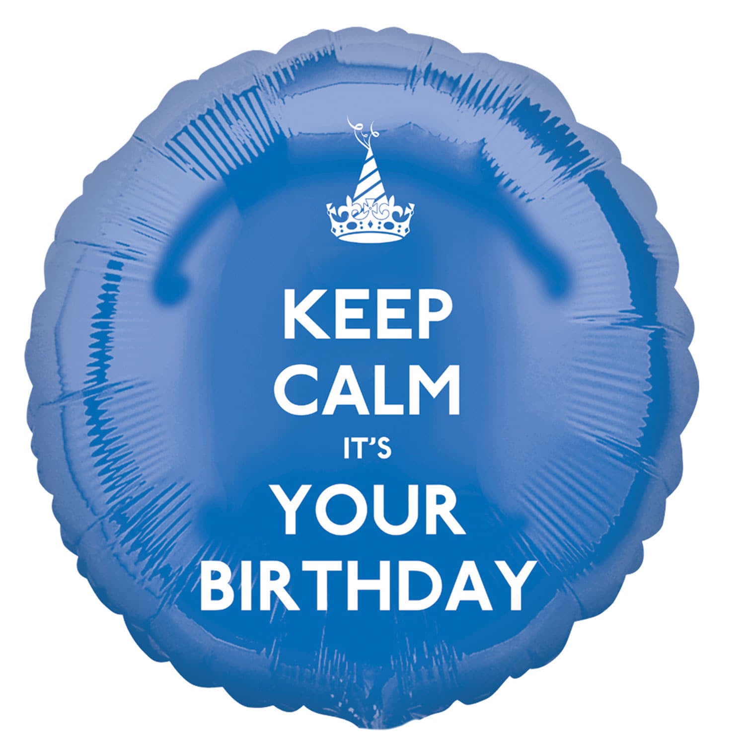 Blue Keep Calm It's Your Birthday Balloon I Modern Party Balloons I My Dream Party Shop UK