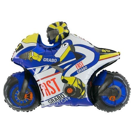 Blue Motorbike Balloon I Motorbike Party Supplies I My Dream Party Shop UK