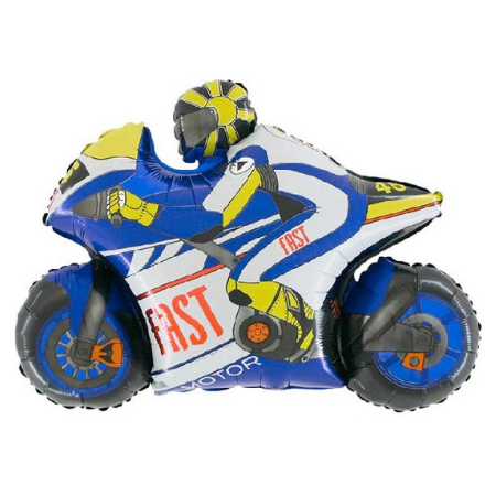 Blue Motorbike Helium Balloon Sets I My Dream Party Shop Ruislip