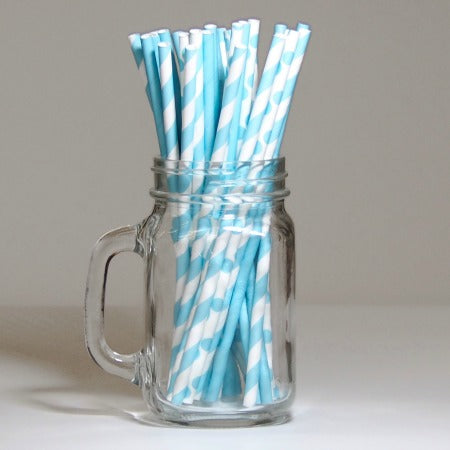 Blue and White Straws I Blue Party Tableware I My Dream Party Shop I UK