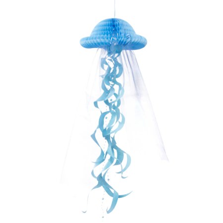 Blue Honeycomb Jellyfish Decorations I Under the Sea Decorations I My Dream Party Shop I UK