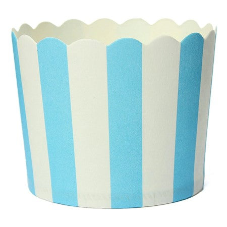 Blue and White Striped Baking Cups I Modern Party Tableware I My Dream Party Shop I UK