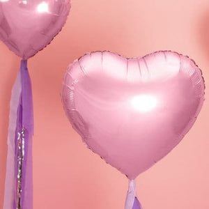 Metallic Foil Blush Pink Heart Balloon I Valentine's Day Decorations I My Dream Party Shop UK