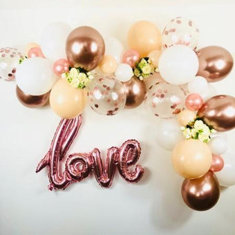 Blush, White and Rose Gold Balloon Garland Kit I Balloon Cloud Kits I My Dream Party Shop I UK