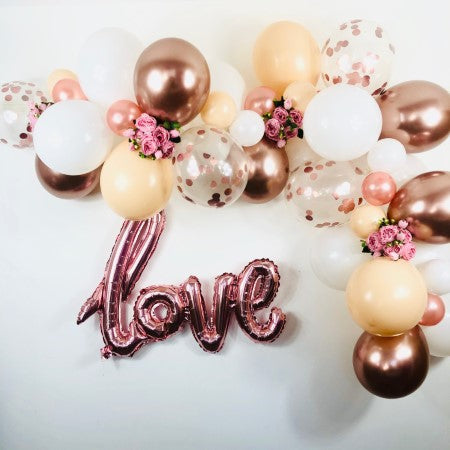 Blush, White and Rose Gold Balloon Garland Kit I DIY Wedding Decoration I My Dream Party Shop I UK