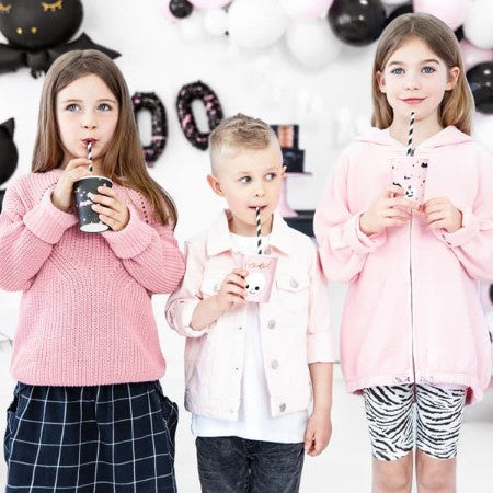 Boo Pink and Black Halloween Cups I Halloween Party Decorations I My Dream Party Shop UK