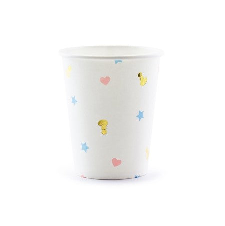 White Boy or Girl Gender Reveal Cups I Gender Reveal Party I My Dream Party Shop I UK