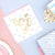 White Gender Reveal Party Napkins with Gold Foil I My Dream Party Shop I UK