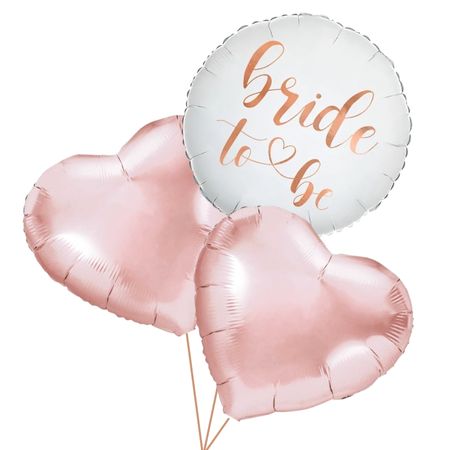 Rose Gold Bride To Be Hen Party Balloon Sets (Helium Inflated for Collection)
