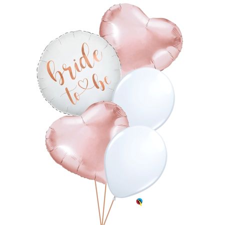 Rose Gold Bride To Be Hen Party Balloon Sets (Helium Inflated for Collection)