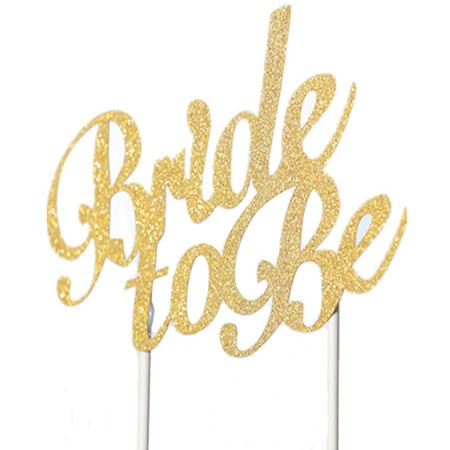 Gold Bride To Be Cake Topper I Cake Decorations I My Dream Party Shop I UK