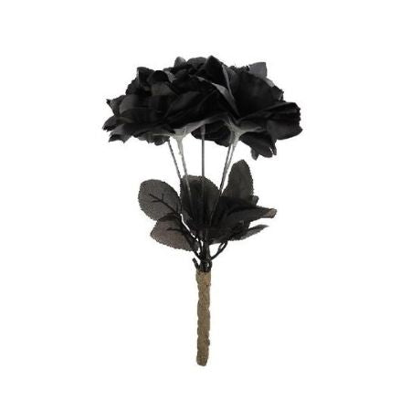 Spooky Artificial Black Roses I Modern Halloween Decorations I My Dream Party Shop UK
