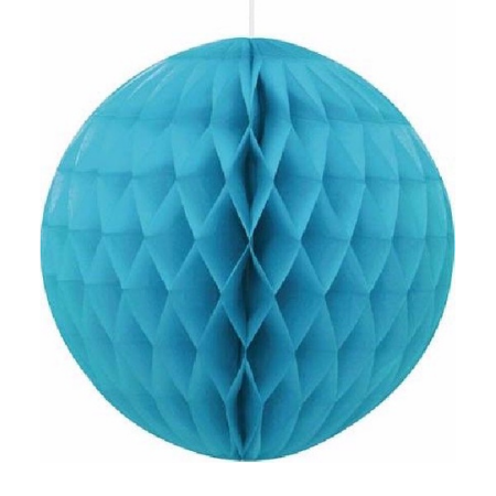 Turquoise Blue Honeycomb Ball 20 cm I Teal Decorations I My Dream Party Shop
