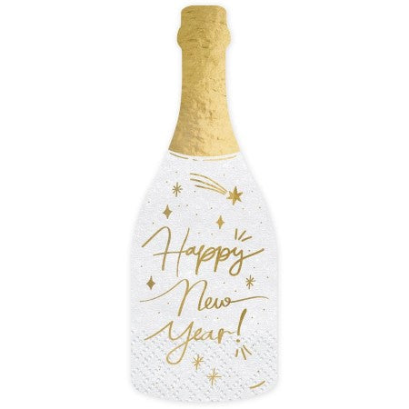 Champagne Bottle New Year&#39;s Eve Napkins I New Year&#39;s Eve Party Supplies I My Dream Party Shop UK