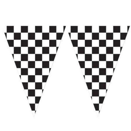 Giant Checkered Bunting I Racing Car Party Supplies I My Dream Party Shop UK