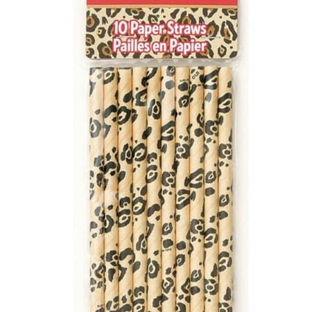Animal Print Straws I Jungle Party Tableware I My Dream Party Shop UK