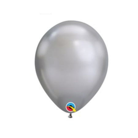 Silver Chrome 11 Inch Balloons I Qualatex Chrome Balloons I Pack of 5 I My Dream Party Shop I UK